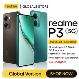 [Clearance] realme P3 5G Smartphone 5260mAh Battery NFC Snapdragon 6 Gen 4 Chipset 6.67" 120Hz AMOLED Display Global Version