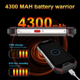 Unihertz Atom L/XL Rugged Waterproof Unlocked Smartphone 6GB 128GB Android Cellphone Walkie-Talkie 8MP 48MP Dual Sim NFC Phones