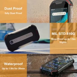Unihertz Atom L/XL Rugged Waterproof Unlocked Smartphone 6GB 128GB Android Cellphone Walkie-Talkie 8MP 48MP Dual Sim NFC Phones