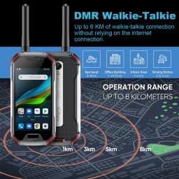 Unihertz Atom L/XL Rugged Waterproof Unlocked Smartphone 6GB 128GB Android Cellphone Walkie-Talkie 8MP 48MP Dual Sim NFC Phones