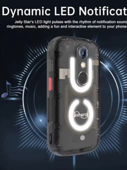 Unihertz Jelly Star Mini Smartphone 8GB 256GB Led Light Unlocked Transparent Backshell Cellphones For Spare Phone