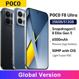Global Version POCO F8 Ultra Snapdragon 8 Elite Gen 5 Smartphone 50MP camera 6.9" 120Hz display 6500mAh battery NFC