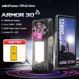 【World Premiere】Ulefone Armor 30 Rugged Phone 12800mAh 24GB+512GB Smartphone 120Hz Android 15 NFC Night Camera Global Version