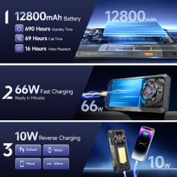 【World Premiere】Ulefone Armor 30 Rugged Phone 12800mAh 24GB+512GB Smartphone 120Hz Android 15 NFC Night Camera Global Version