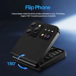 SERVO A50 PRO Foldable Mobile Phone 2.4" Screen Call Recording Speed Dial Blacklist Flashlight 2G Dual SIM Card Flip Cellphones