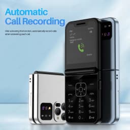 SERVO A50 PRO Foldable Mobile Phone 2.4" Screen Call Recording Speed Dial Blacklist Flashlight 2G Dual SIM Card Flip Cellphones
