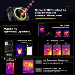 Ulefone Armor Mini 20T Pro 5G THERMAL 4.7' Rugged Phone Android 14 Smartphone 256GB ROM Mobile Phone Thermal Imaging