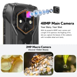 Ulefone RugKing 4 Pro Rugged Phone Android 15 Up to 16GB+256GB Waterproof Smartphone 10200mAh 48MP Camera NFC Global 6.56" 120Hz