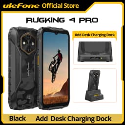 Ulefone RugKing 4 Pro Rugged Phone Android 15 Up to 16GB+256GB Waterproof Smartphone 10200mAh 48MP Camera NFC Global 6.56" 120Hz