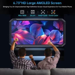 【World premiere】Unihertz by 8849 Tank 4 Pro Smartphone 5G with 720P Projector Dimensity 8300 36GB+1TB Cellphone 3k AMOLED