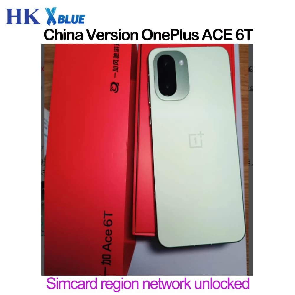 OnePlus ACE 6T Snapdragon 8 Gen5 8300mAh 100W SuperVOOC Network Unlocked 6.83 Inch AMOLED 120HZ 50MP OIS NFC OTA Update