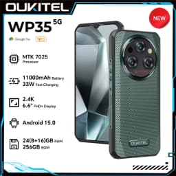 OUKITEL WP35 Rugged Smartphone 5G 11000mAh Big Battery Android Mobile Phone 24GB+256GB 108MP Camera 6.6" FHD+ Display IP68 Wa