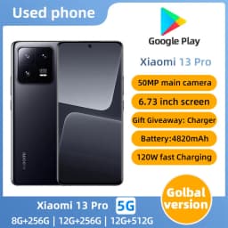 Xiaomi 13 Pro 5G Android RAM 8GB ROM 256GB 120Hz 6.73 Inch OLED Screen 120W HyperCharge 50MP used phone