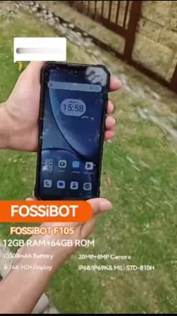 FOSSiBOT F105 Rugged Smartphone 12(4+8)GB+64GB 10300mAh Android 14 OS Mobile Phone 20 MP Camera 6.745" HD+ IPS Phone