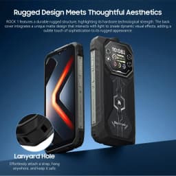 Blackview ROCK 1 Rugged Phone 8GB+256GB 6.56" 90Hz Display Android 16 Helio G81 15000mAh Battery 16MP Camera 4G 55W NFC Phone