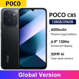 Global Version POCO C85 Smartphone 6.9" Dot Drop display 50MP Camera 6000mAh battery 33W Helio G81-Ultra NFC