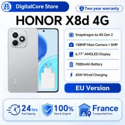 HONOR X8d Smartphone Snapdragon 6s 4G Gen 2 6.77" AMOLED 7000mAh battery 45W super fast charging 108MP high-definition main camera IP65 EU version