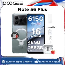 DOOGEE Note56 Plus VIP Smartphone 6150mAh Battery 6.56'' 90Hz Display 48GB+256GB Android 16 Mobile Phone Support Widevine L1