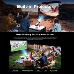 OUKITEL WP100 Titan 5G Rugged Phone 36GB+512GB 33000mAh 66W Charging 200MP 6.8'' Android 14 Projector Camping Light Smartphone