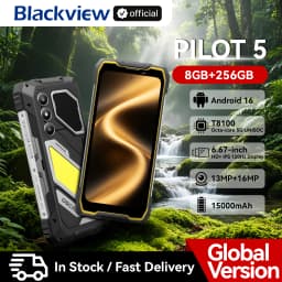 Blackview OSCAL PILOT 5 5G Mobile Phones AI Rugged Smartphone UNISOC T8100 6.67' 2.4K Display 120Hz, 8GB 256GB, 15000mAh Phones
