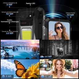 Unihertz 8849 TANK X 5G Smartphone 32+512GB Built-in 1080P 220 Lumen Projector 50MP+64MP Camera Android 15 17600mAh Battery NFC