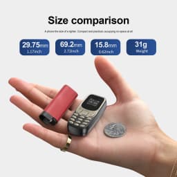 SERVO BM10 Super Mini Mobile Phone 4G LTE Dual SIM Standby Speed Dial Call Recording Blacklist MP3 Player Small Backup Cellphone