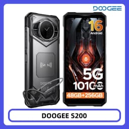 DOOGEE S200 Rugged Phone 48GB + 256GB Dimensity 7050 6.72" 120Hz Display 100MP Camera 10100mAh Battery NFC Android 16 Smartphone