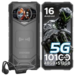 DOOGEE S200 X 5G Rugged Phone 32GB+512GB Smartphone 6.72” FHD+120Hz IPS screen Dimensity 7050 10100mAh battery AI Mobile Phones