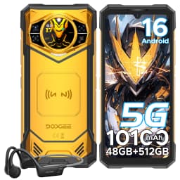 DOOGEE S200 X 5G Rugged Phone 32GB+512GB Smartphone 6.72” FHD+120Hz IPS screen Dimensity 7050 10100mAh battery AI Mobile Phones