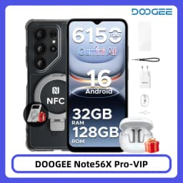 DOOGEE Note56X Pro Smartphone Android 16 32GB 128GB 6.56" HD+ Screen 6150mAh Battery 13MP+8MP Widevine L1 NFC Cell Phone
