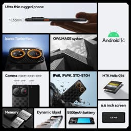 IIIF150 Air3 512GB 12GB Rugged Smartphone Machine 100MP Camera Dynamic Island Ultra-Thin Rugged 30W Fast Charge Android 14 G96