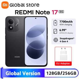 Global Version Xiaomi Redmi Note 17 5G Smartphone NFC Snapdragon® 4 Gen 4 CPU 7700mAh 45W 50MP 6.99" FHD+ AMOLED Display