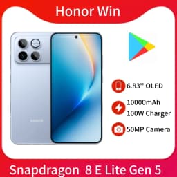 Original Honor Win 5G Phone Snapdragon 8 Elite Gen 5 6.83''OLED Screen 10000mAh Battery 100W SuperCharge 80W WirelessCharge OTA