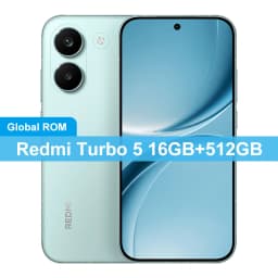 CN Global ROM Redmi Turbo 5 256GB/512GB 6.59" AMOLED Screen Dimensity 8500-Ultra 100W 7560mAh Battery 50MP+20MP Camera