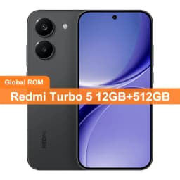 CN Global ROM Redmi Turbo 5 256GB/512GB 6.59" AMOLED Screen Dimensity 8500-Ultra 100W 7560mAh Battery 50MP+20MP Camera