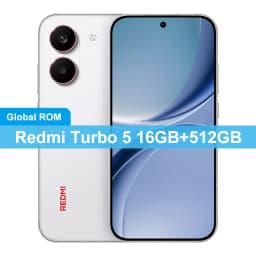 CN Global ROM Redmi Turbo 5 256GB/512GB 6.59" AMOLED Screen Dimensity 8500-Ultra 100W 7560mAh Battery 50MP+20MP Camera
