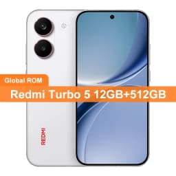 CN Global ROM Redmi Turbo 5 256GB/512GB 6.59" AMOLED Screen Dimensity 8500-Ultra 100W 7560mAh Battery 50MP+20MP Camera