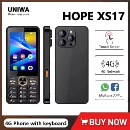 UNIWA HOPE XS17 4G Touch Screen Keypad Phone Android 8.1 Dual SIM Card 3.5 Inch 2GB RAM+16GB ROM 2500mAh Cellphone Whatsapp GPS