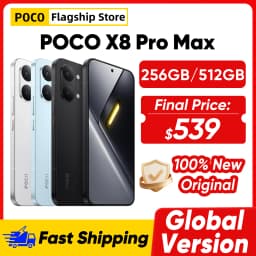 Global Version POCO X8 Pro Max 5G Smartphone Dimensity 9500s 6.83" AMOLED Display 50MP Camera 8500mAh 100W HyperCharge NFC