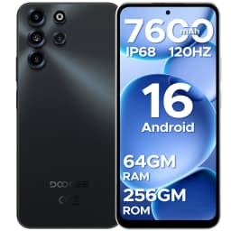 DOOGEE B10 Pro Smartphone 64GB+256GB 6.63” FHD 120Hz Display IP68 Helio G100 7600mAh Battery 64MP Camera Android 16 NFC