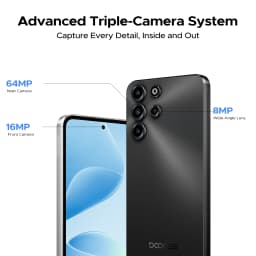 DOOGEE B10 Pro Smartphone 64GB+256GB 6.63” FHD 120Hz Display IP68 Helio G100 7600mAh Battery 64MP Camera Android 16 NFC