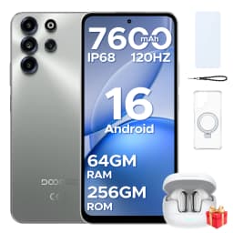 DOOGEE B10 Pro Smartphone 64GB+256GB 6.63” FHD 120Hz Display IP68 Helio G100 7600mAh Battery 64MP Camera Android 16 NFC