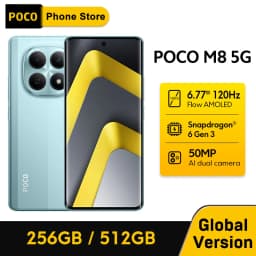 【World Premiere】POCO M8 5G Smartphone Global Version Snapdragon® 6 Gen 3 6.77" 120Hz Display 50MP Camera 5520mAh 45W NFC
