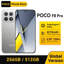 POCO F8 Pro 5G Global Version Smartphone 256GB 512GB Snapdragon® 8 Elite 6.59" 120Hz HyperRGB AMOLED Display 50MP Camera NFC