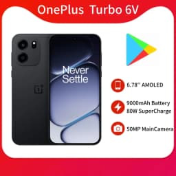Unlocked China Version OnePlus Turbo 6V Mobile Phone 9000mAh 80W Supercharge 50MP OIS 6.78 Inch OTA