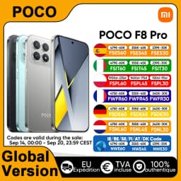 Global Version POCO F8 Pro 5G Smartphone Snapdragon® 8 Elite 6.59' Eye-care AMOLED Display 6210mAh 100W HyperCharge IP68 NFC