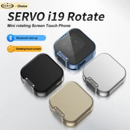 SERVO i19 Rotate Mini Touch Mobile Phone Dual SIM Standby Bluetooth Dialer MP4 Player Magic Voice 2G Small Rotating Screen Phone