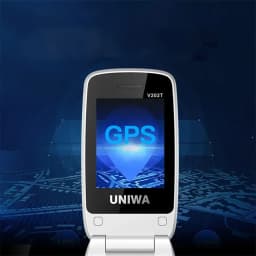 UNIWA V202T 4G Flip Senior Phone 2.4 Inch Dual Screen Emergency Call Button Feature Phone 1450mAh Big Push-Button For Elderly