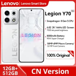 Lenovo Legion Y70 2026 Gaming Smartphone CN Version Snapdragon 8 Gen 5 CPU 6.82 Inch 144Hz Display 8000mAh 90W Cellphone
