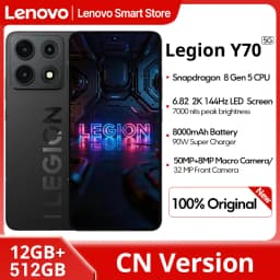 Lenovo Legion Y70 2026 Gaming Smartphone CN Version Snapdragon 8 Gen 5 CPU 6.82 Inch 144Hz Display 8000mAh 90W Cellphone